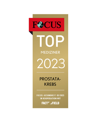 FOCUS-Siegel "Top Mediziner 2023 für Prostatakrebs"